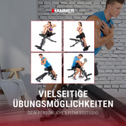 HAMMER Bauch Rückentrainer Ab And Back Trainer Bauch-rückentrainer, schwarz,